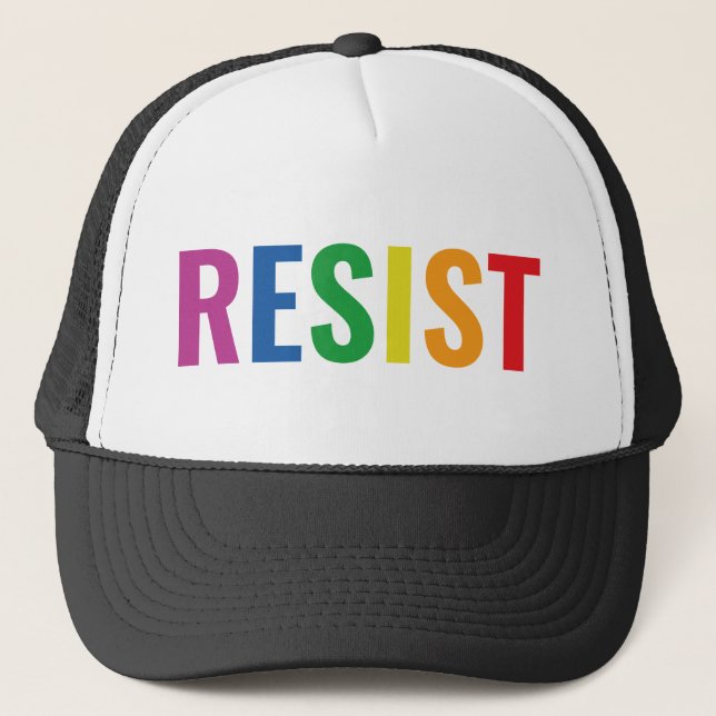 Gorra De Camionero Resistir LGBT (Anverso)
