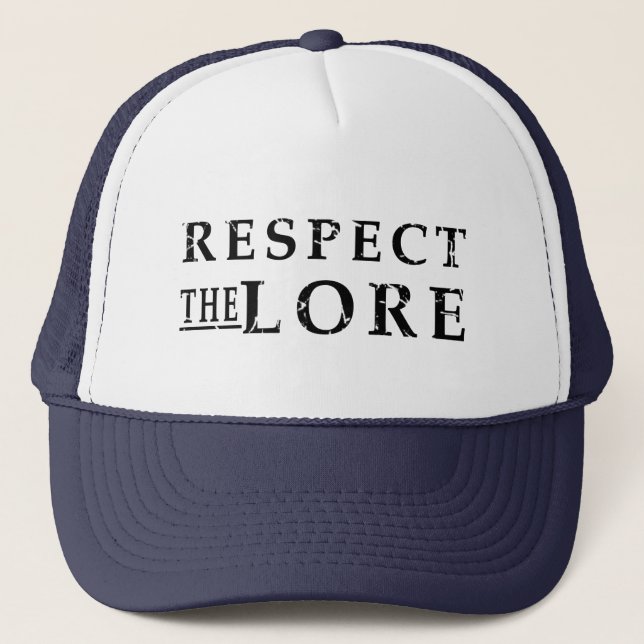 GORRA DE CAMIONERO RESPETAR LO MÁS ALTO (Anverso)