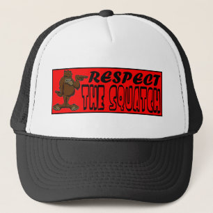 Gorra De Camionero ¡RESPETE EL SQUATCH!  Parezca un FAVORABLE en Bobo