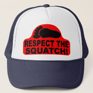 Gorra De Camionero ¡RESPETE EL SQUATCH!  Parezca un FAVORABLE en Bobo