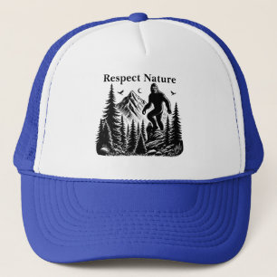 Gorra De Camionero Respeto a la naturaleza Yeti Arte de tinta para pi