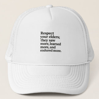 Gorra De Camionero Respeto a los mayores