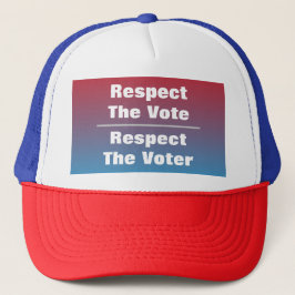 Gorra De Camionero Respeto al voto y al votante