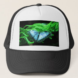 Gorra De Camionero Respiración con mariposa azul irlandesa