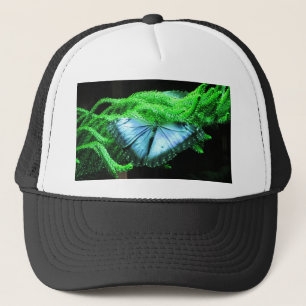 Gorra De Camionero Respiración con mariposa azul irlandesa