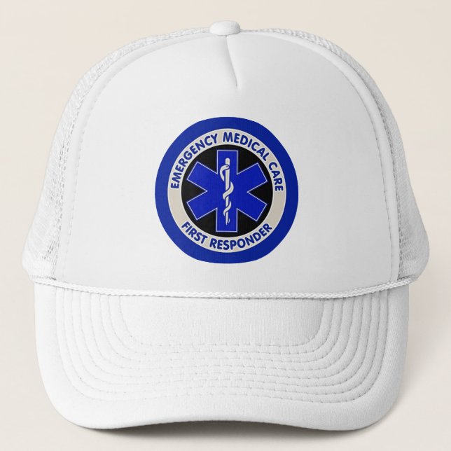 Gorra De Camionero Respondedor de la asistencia médica de la (Anverso)