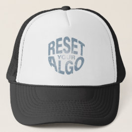 Gorra De Camionero Restablece tu algoritmo divertido humor tecnológic
