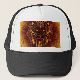 Gorra De Camionero Resumen de animales salvajes de león