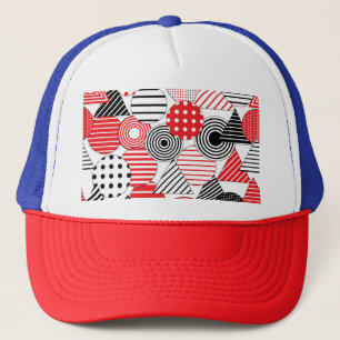 Gorra De Camionero Resumen de cosecha: puntos y rayas