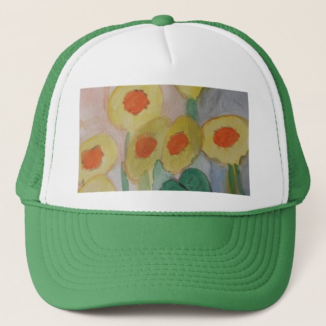 Gorra De Camionero Resumen de girasoles (Anverso)