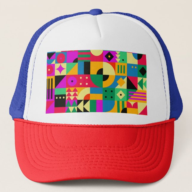 Gorra De Camionero Resumen del Jardín Moderno (Anverso)