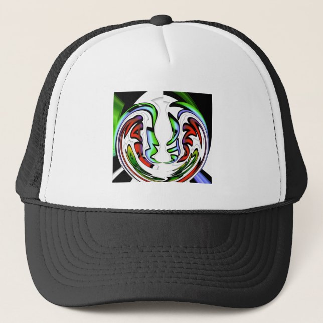 Gorra De Camionero Resumen Impresión de arte Face Hakuna Matata (Anverso)
