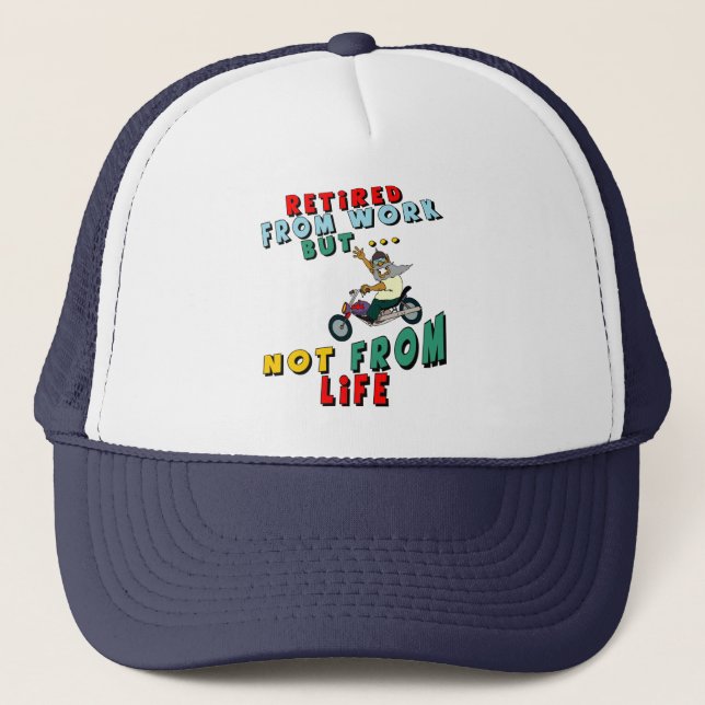 Gorra De Camionero Retirado de trabajo (Anverso)