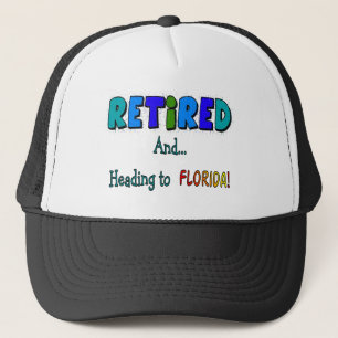 Gorra De Camionero Retirado y título a la Florida