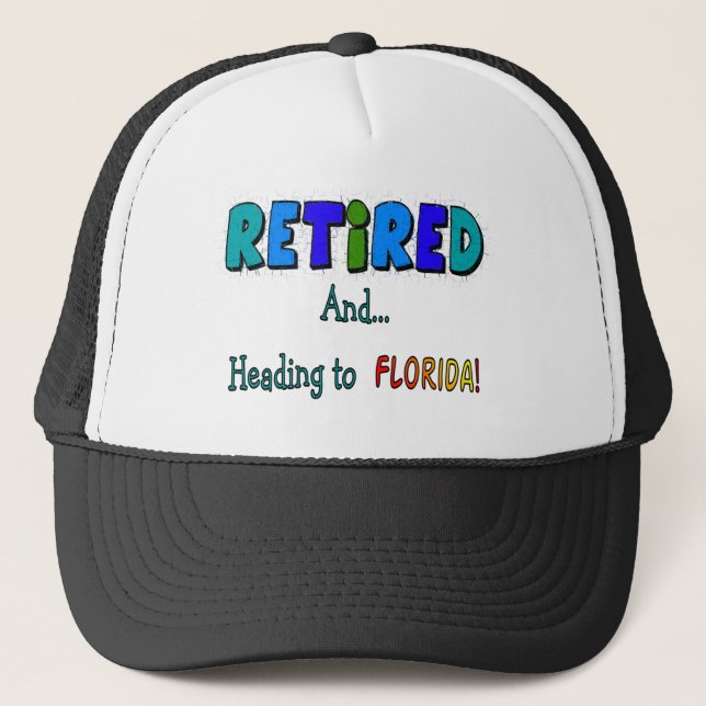 Gorra De Camionero Retirado y título a la Florida (Anverso)