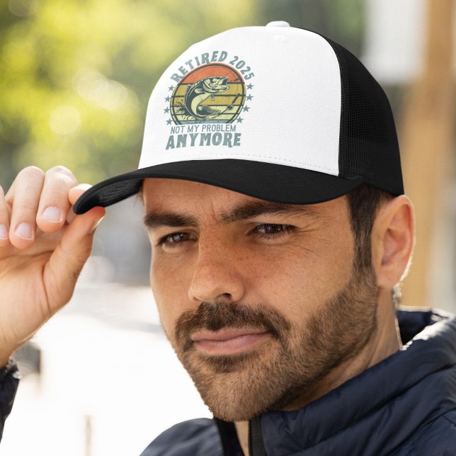 Gorra De Camionero Retired 2025 Not my Problem Any More, Fishing (Subido por el creador)