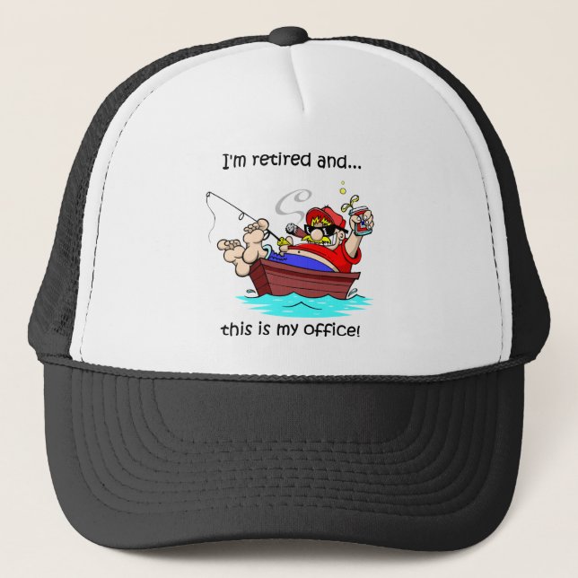 Gorra De Camionero Retiro divertido de la pesca (Anverso)