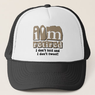 Gorra De Camionero Retiro divertido del pío del texto