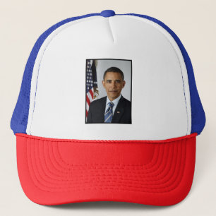 Gorra De Camionero Retrato de Barack Obama en la Casa Blanca