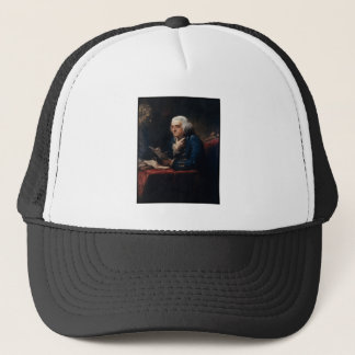 Gorra De Camionero Retrato de dedo gordo Benjamin Franklin en la Casa