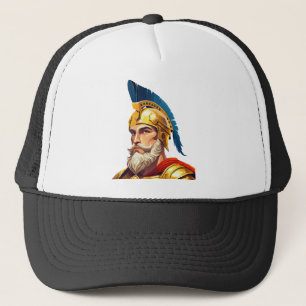 Gorra De Camionero Retrato de guerrero griego antiguo