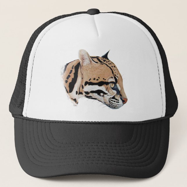 Gorra De Camionero Retrato de Ocelot (Anverso)