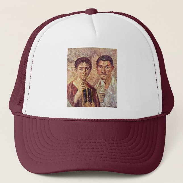 Gorra De Camionero Retrato de Paquius Proculus y su esposa por Meist (Anverso)