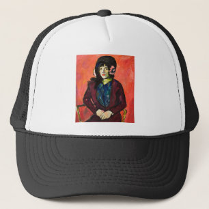 Gorra De Camionero Retrato de un Naranja Chica
