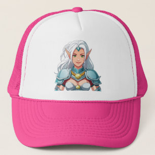 Gorra De Camionero Retrato de una hermosa mujer elfa