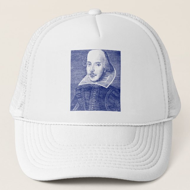 Gorra De Camionero Retrato de William Shakespeare de First Folio (Anverso)