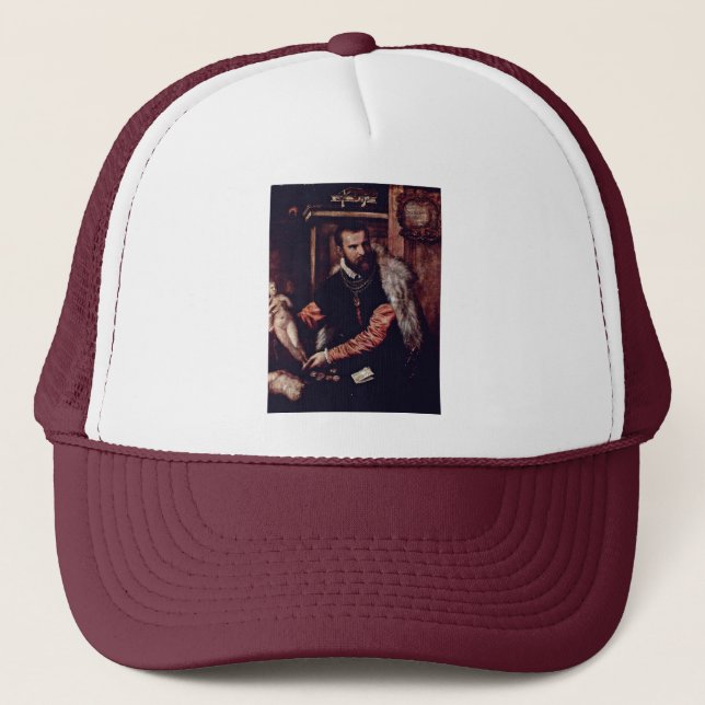 Gorra De Camionero Retrato del marchante Jacopo Strada por Tizian (Anverso)