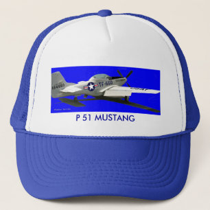 Gorra De Camionero Retrato del mustango, MUSTANGO de P 51