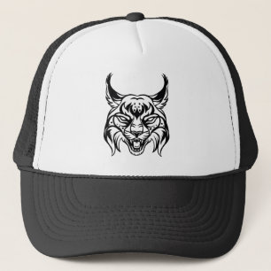 Gorra De Camionero Retrato estilizado de Bobcat