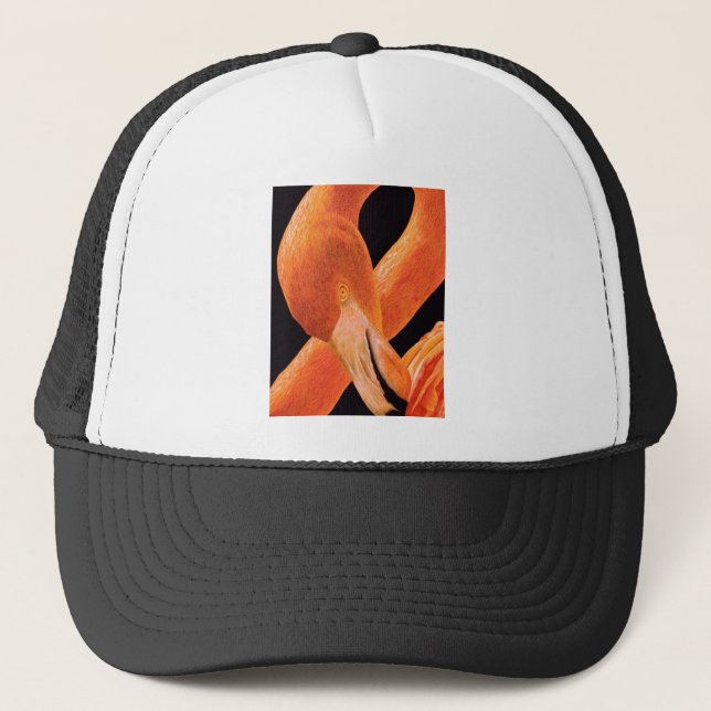 Gorra De Camionero Retrato Flamingo (Anverso)