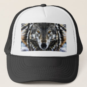 Gorra De Camionero Retrato gráfico Inspirador de Wolf