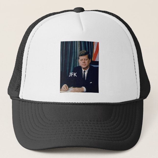 Gorra De Camionero Retrato oficial de JFK del public domain (Anverso)