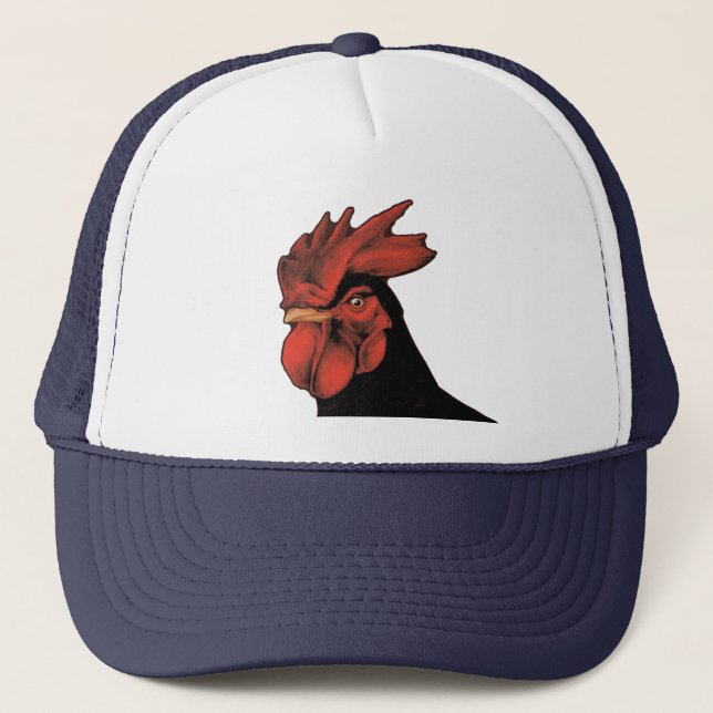 Gorra De Camionero Retrato Regal Rooster Majestic Orgullo (Anverso)
