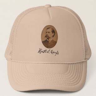 Gorra De Camionero Retrato y firma de Wyatt Earp