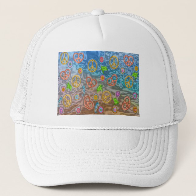 Gorra De Camionero Retro 60s Peaceful Ocean Life Apparel Gifts (Anverso)