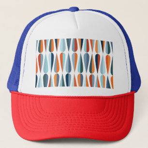 Gorra De Camionero Retro a mediados de siglo, patrón de formas de caí