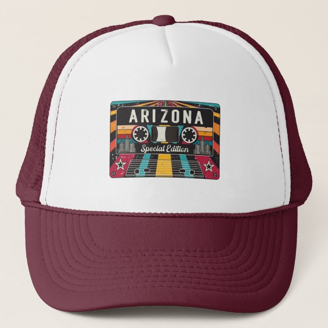 Gorra De Camionero Retro Arizona (Anverso)