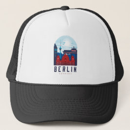 Gorra De Camionero Retro Berlin Skyline Alemania