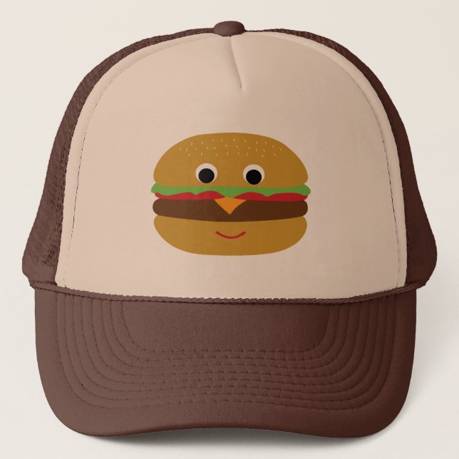 Gorra De Camionero Retro Cheeseburger (Anverso)
