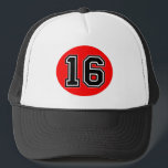 Gorra De Camionero Retro Classic 16th Birthday Party Trucker Hat<br><div class="desc">Classic 16th Birthday Party Trucker Hat for your son or daughter who is turning 16 years old</div>
