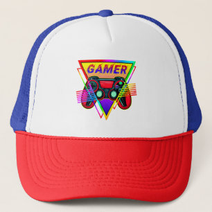 Gorra De Camionero Retro Colorido juego de cartas Rainbow Gamer
