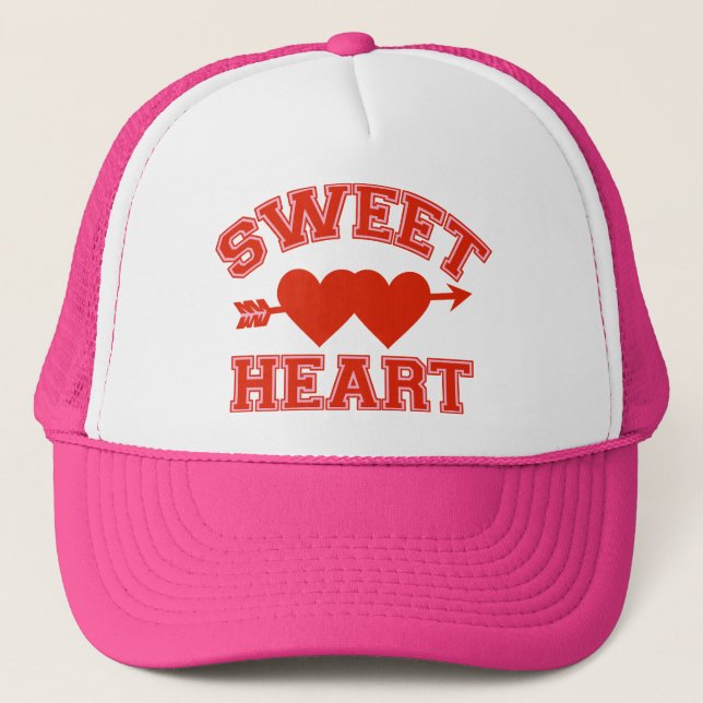 Gorra De Camionero Retro corazón (Anverso)