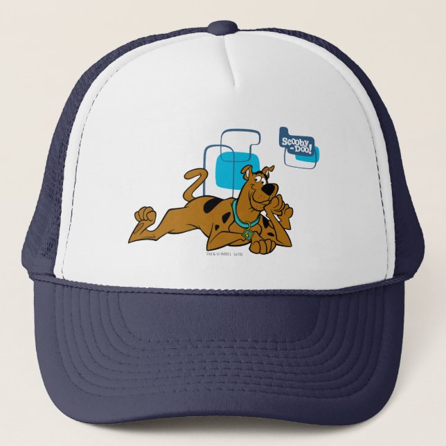 Gorra De Camionero Retro Cuadrados Scooby-Doo Abajo (Anverso)