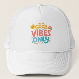 Gorra de camionero retro de buenas vibras
