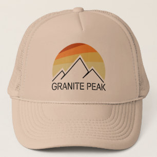 Gorra De Camionero Retro de granito en Montana