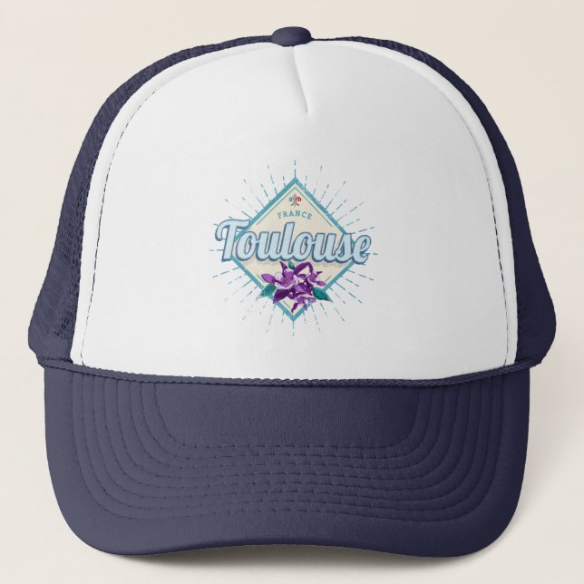 Gorra De Camionero Retro de la ciudad de Toulouse violó la vieja Souv (Anverso)